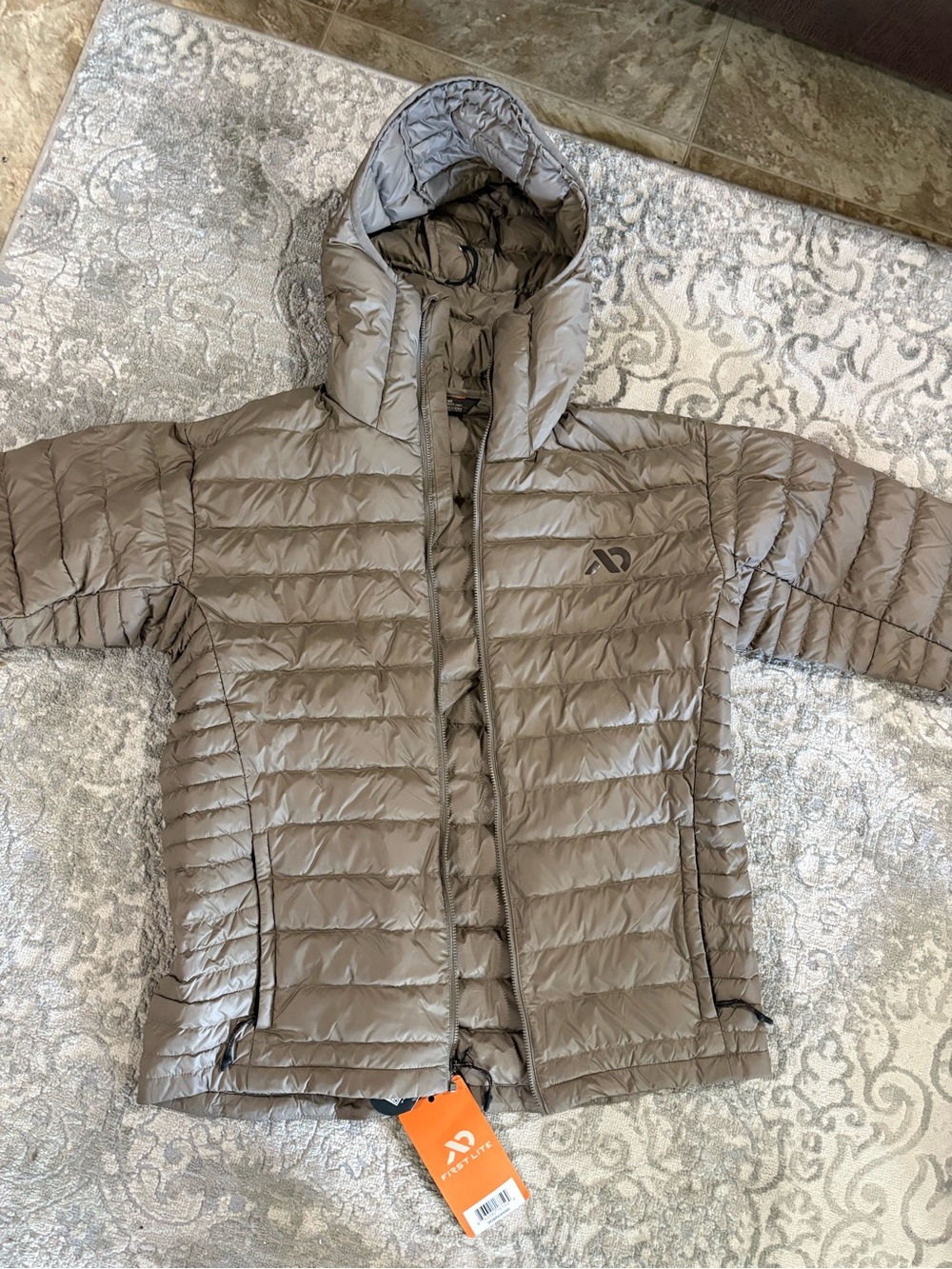 First Lite Men's Brooks Down Sweater in Walnut